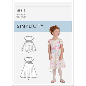 Simplicity Sewing Pattern‎ 9119 10510 Childs Dress Size 3-8